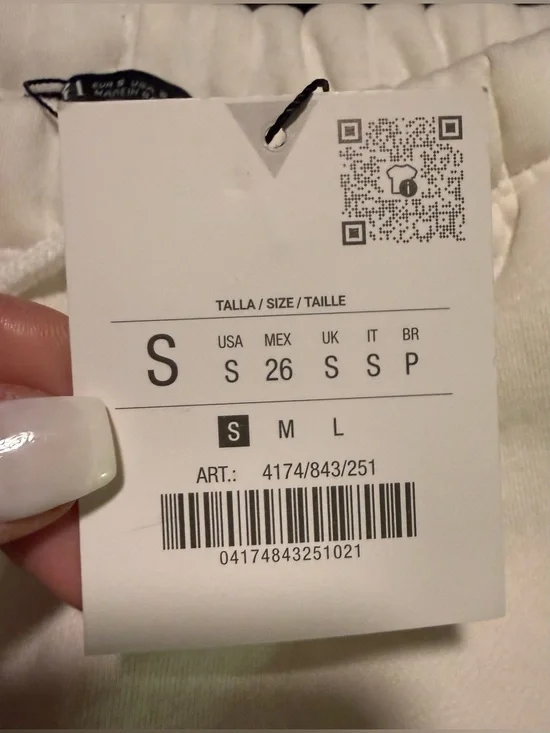 NWT ZARA Cream Sweatshirt & Wide-Leg Sweatpants Set - Size Small - Oversized - Picture 9 of 12